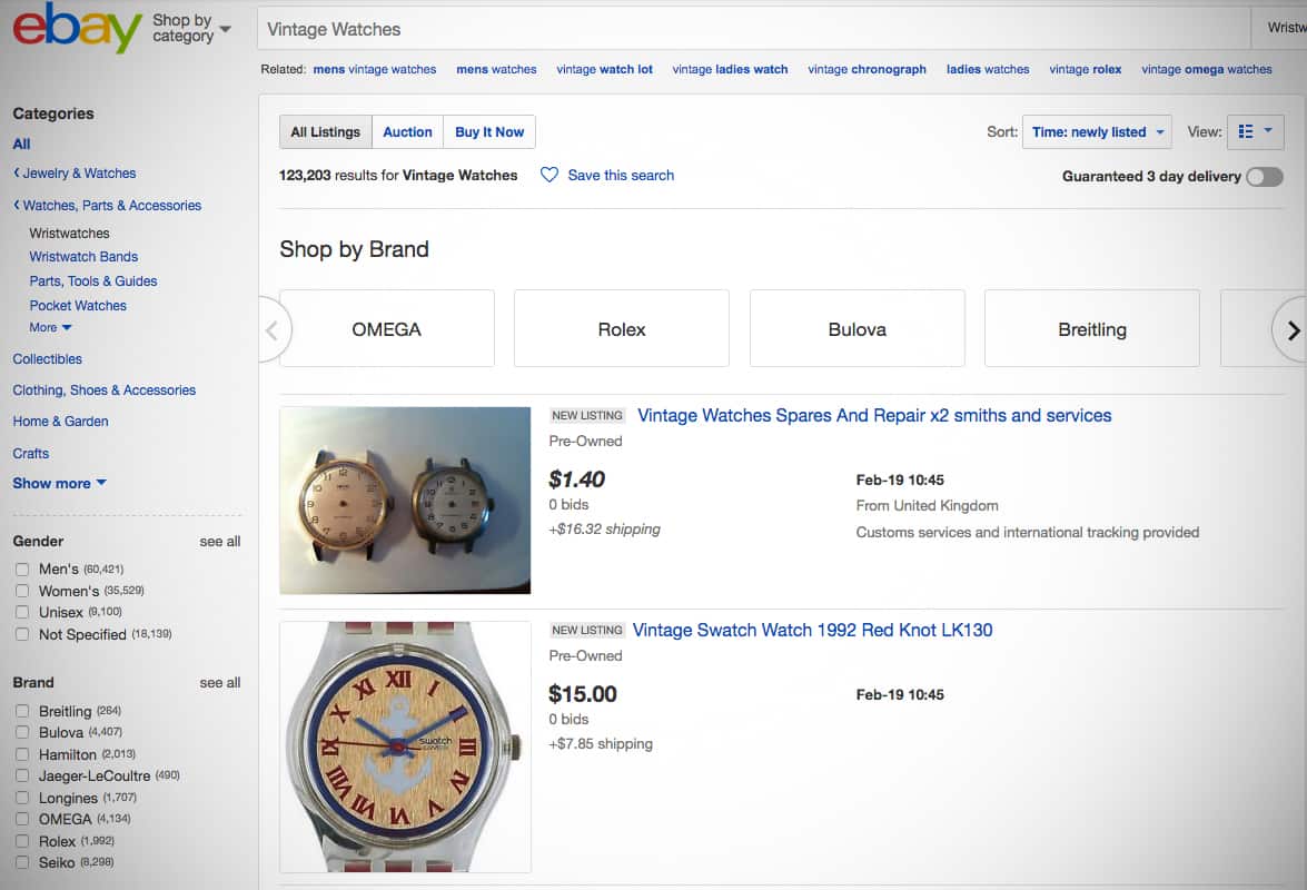 A Guide to Buying Vintage Watches on eBay Part 1