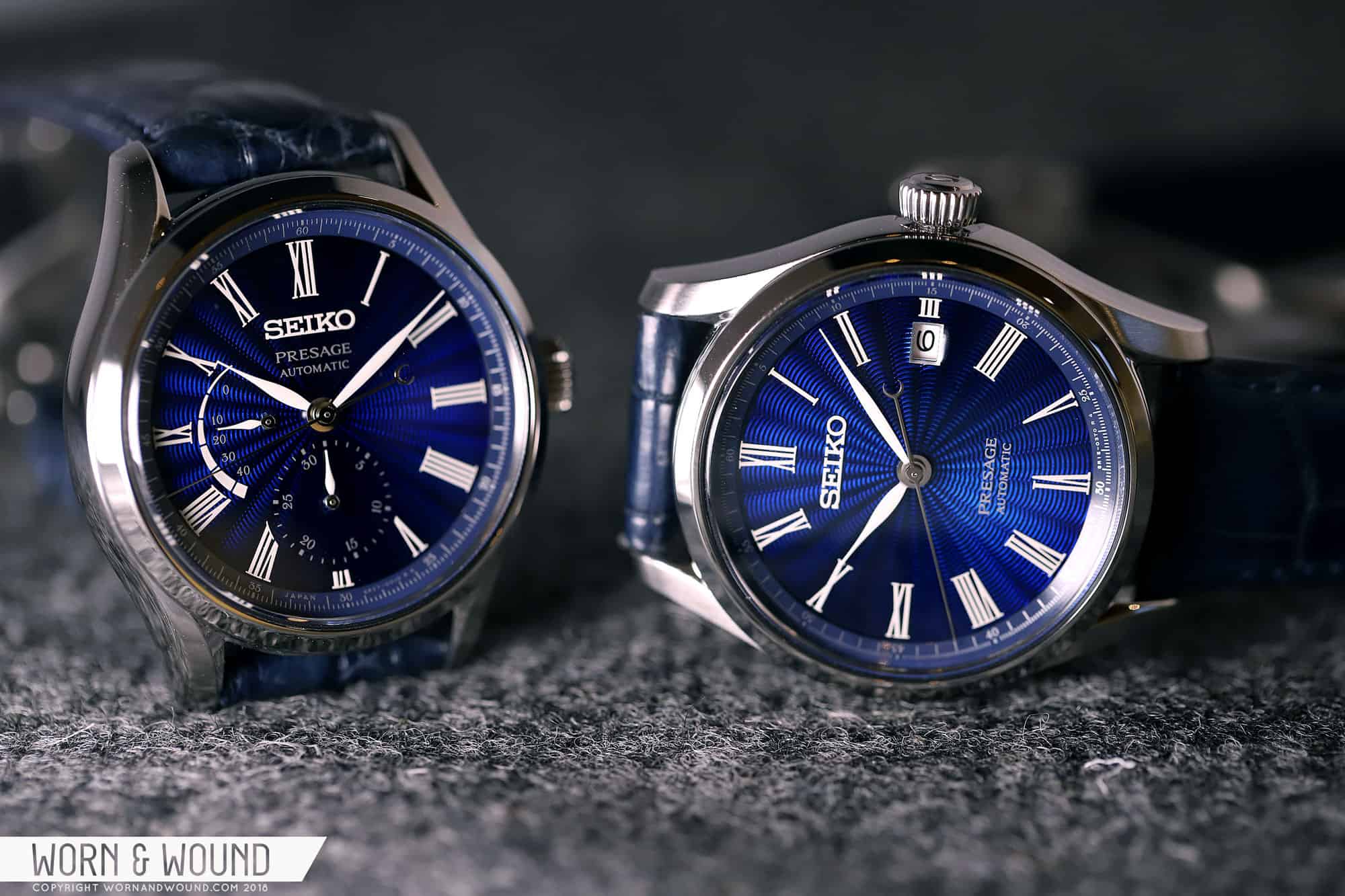 Baselworld 2018: Introducing the Seiko Presage refs. SPB073 and SPB075 Featuring Blue Shippo Enamel Dials