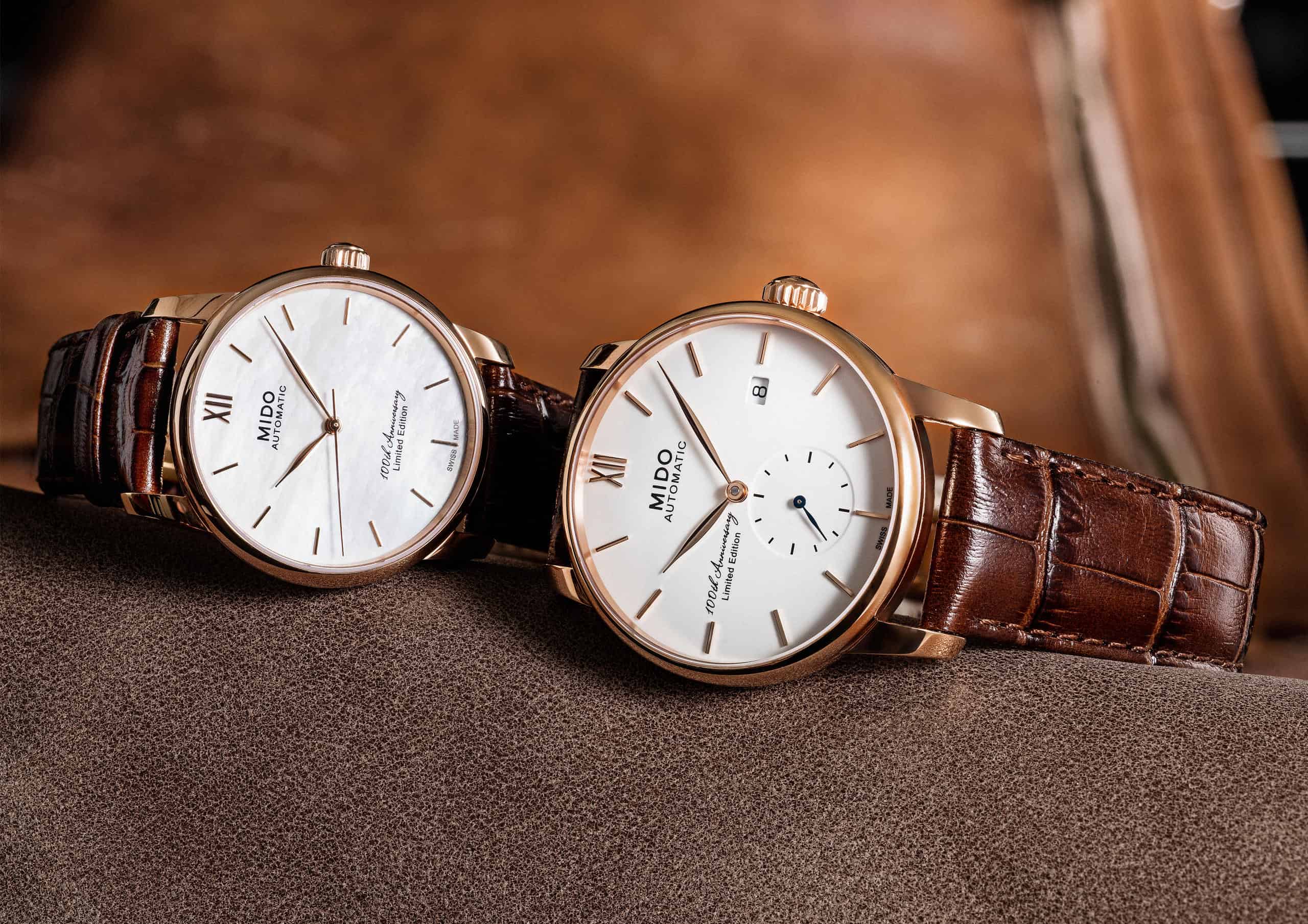 Introducing the Mido Baroncelli 100th Anniversary Limited Editions for Men and Women
