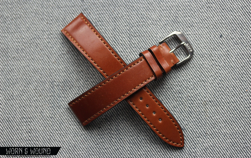 Tumbled Leather Watch Strap - Leffot