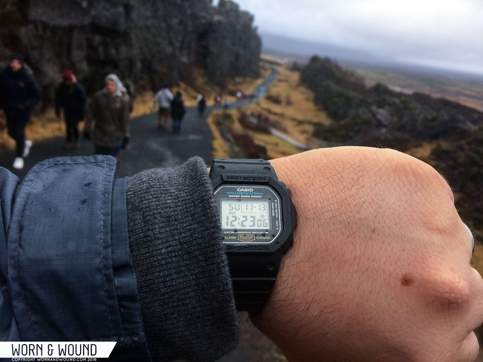 Field Test: the Casio G-Shock DW-5600E-1V Braves the Elements in Iceland  Worn  Wound