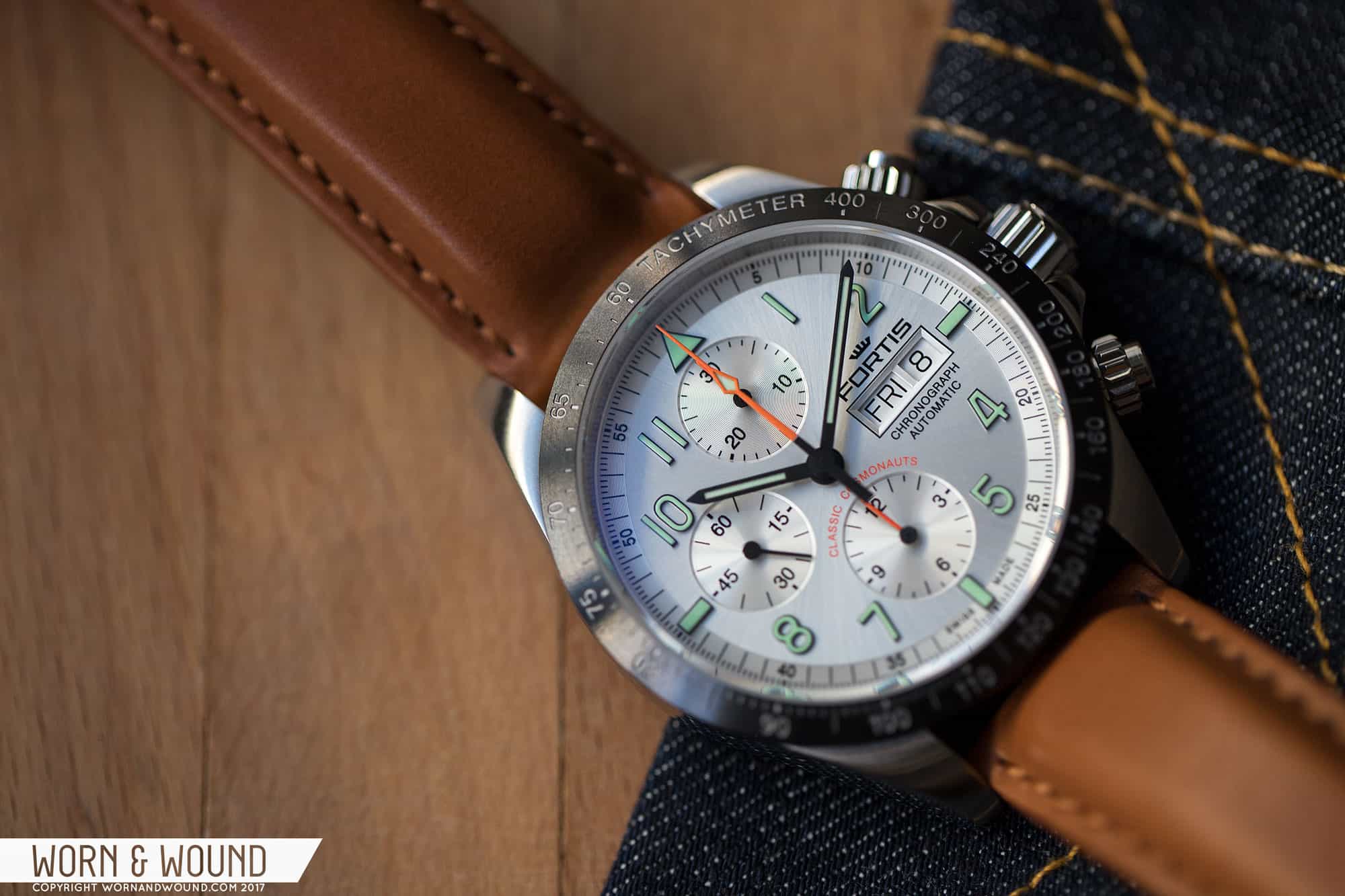 Fortis Cosmonautis AM Ceramic Chronograph Review Worn Wound