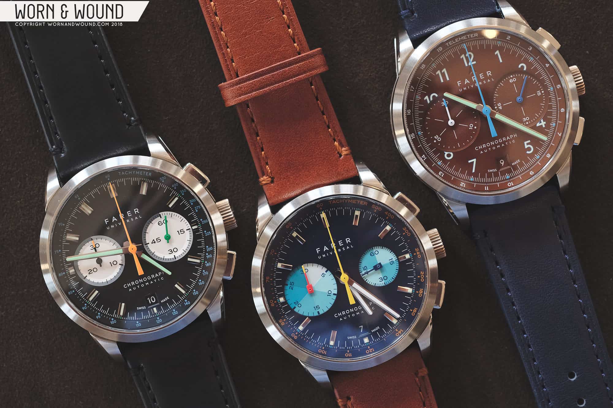First Look: The Mechanical Chronograph Collection (Cobb, Eldridge, Segrave) from Farer