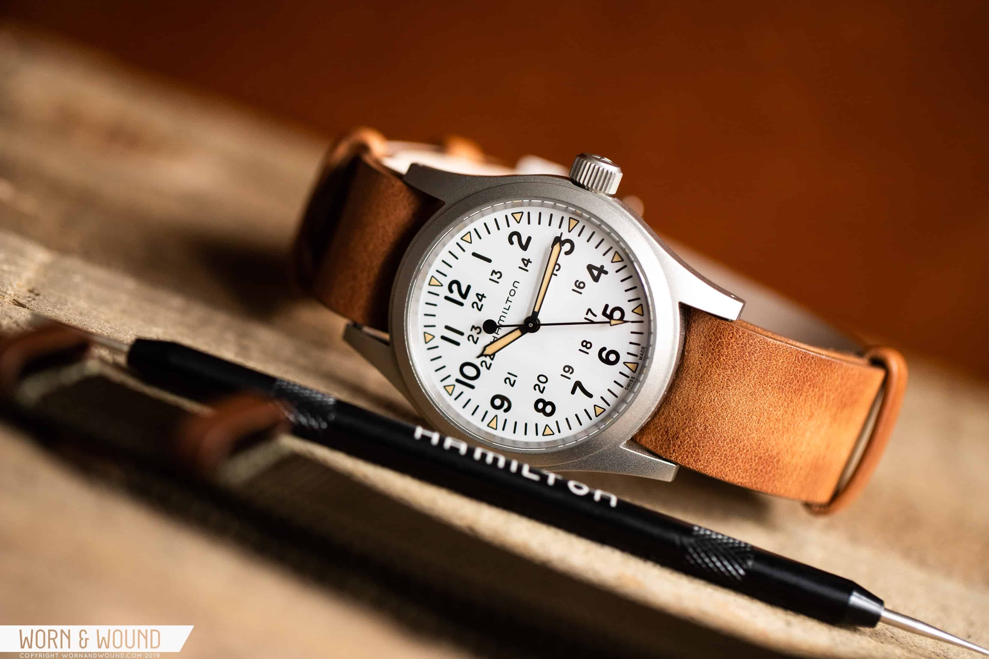 The Hamilton Khaki Field Mechanical With a White Dial, Now Available Through Topper Jewelers