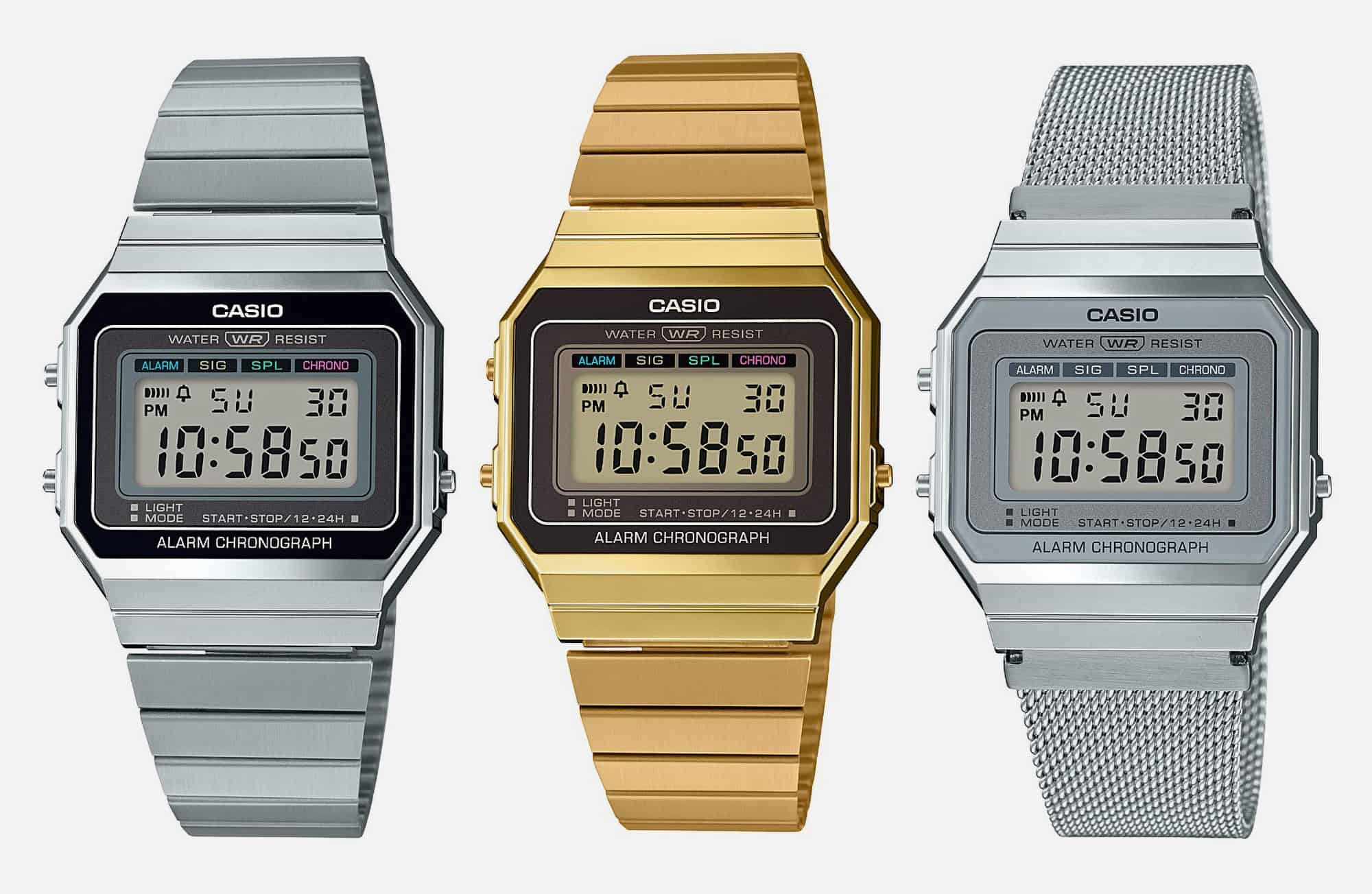 Introducing the Retro-Inspired Casio A700W Series (Refs. A700W-1A, A700WM-7AVT, and A700WMG-9AVT)