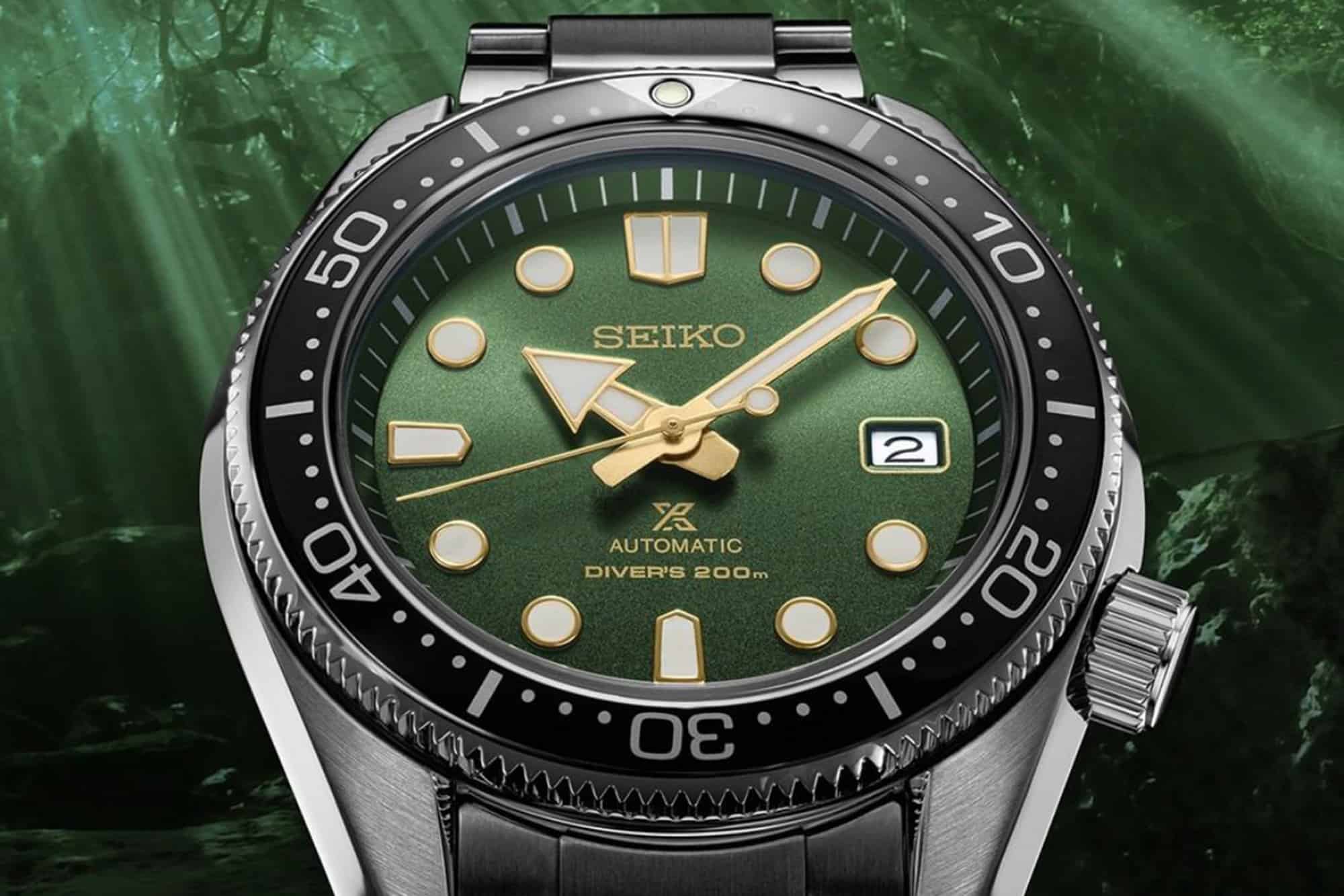 Introducing the Seiko Prospex 200m Diver Ref. SPB105 with Green Dial and Gold Accents
