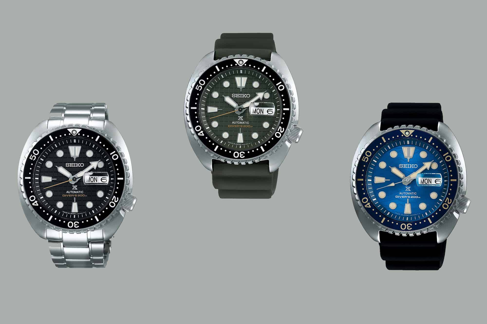 All Hail the New Seiko Prospex “King Turtle” Refs. SRPE03, SRPE05, and SRPE07