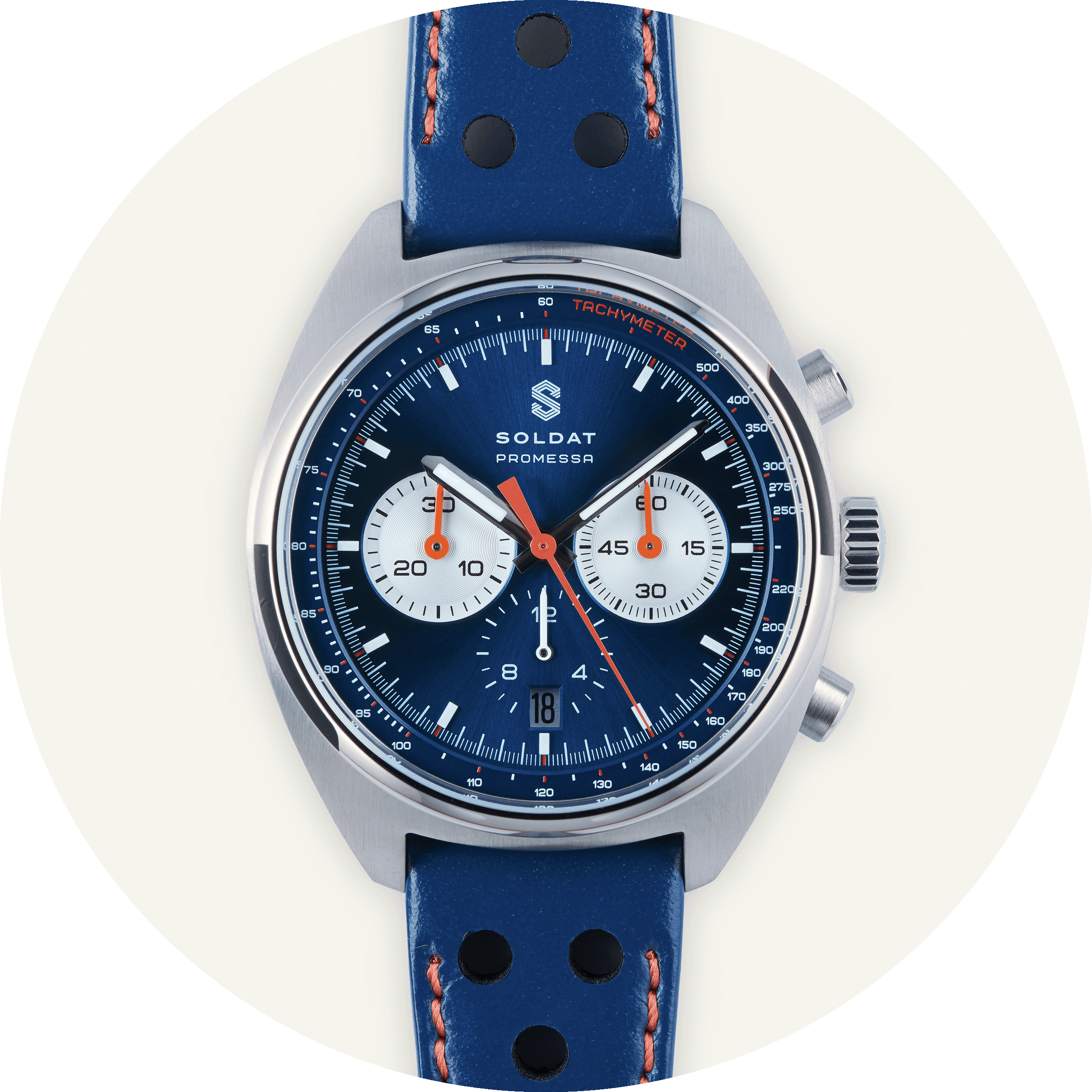 The Soldat Promessa Powers Vintage-Cool with Seiko's NE 88 Chronograph  Caliber - Worn & Wound