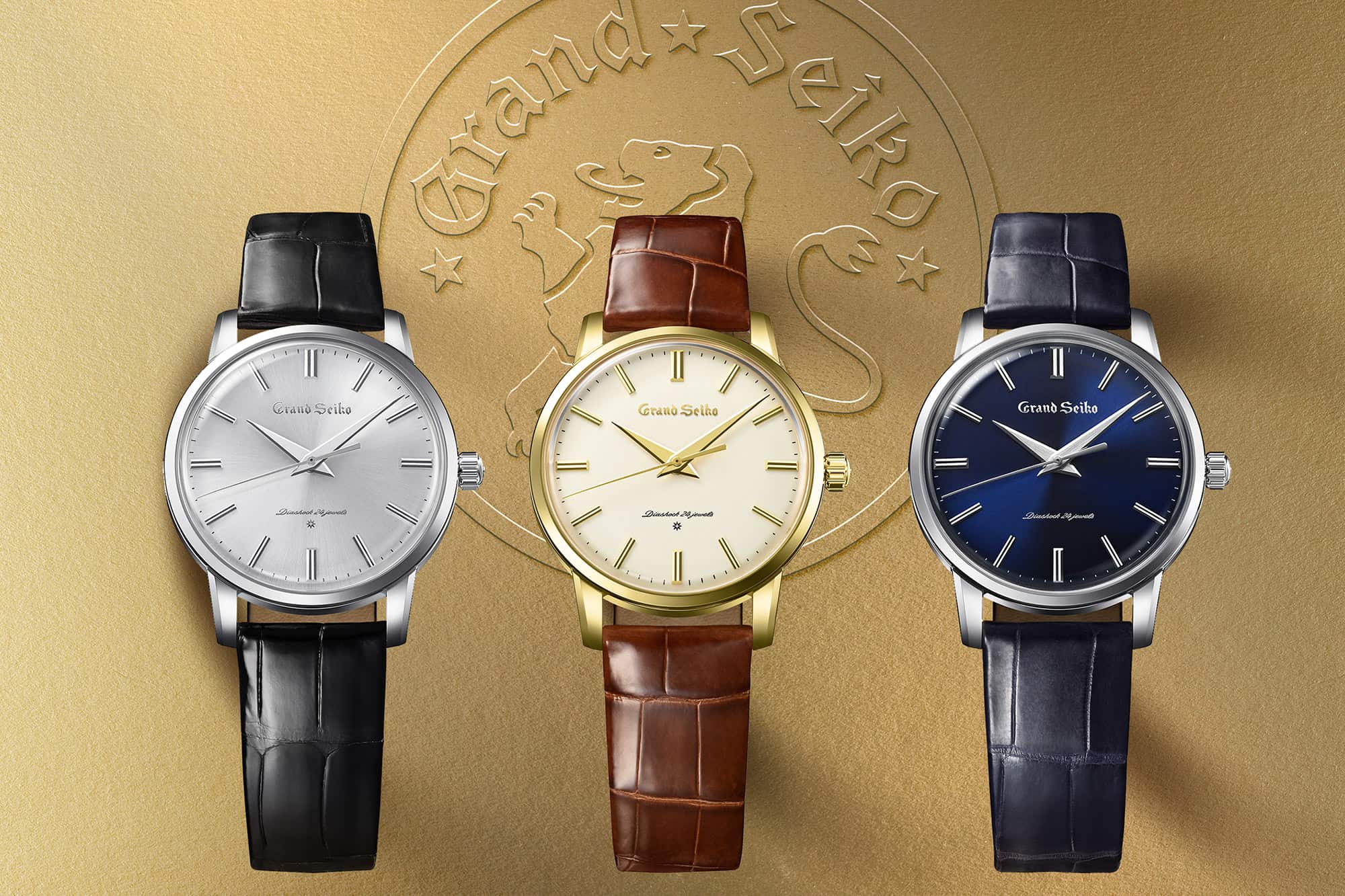 Grand Seiko Recreates Their Very First Watch (In Three Metals) to Celebrate 60 Years