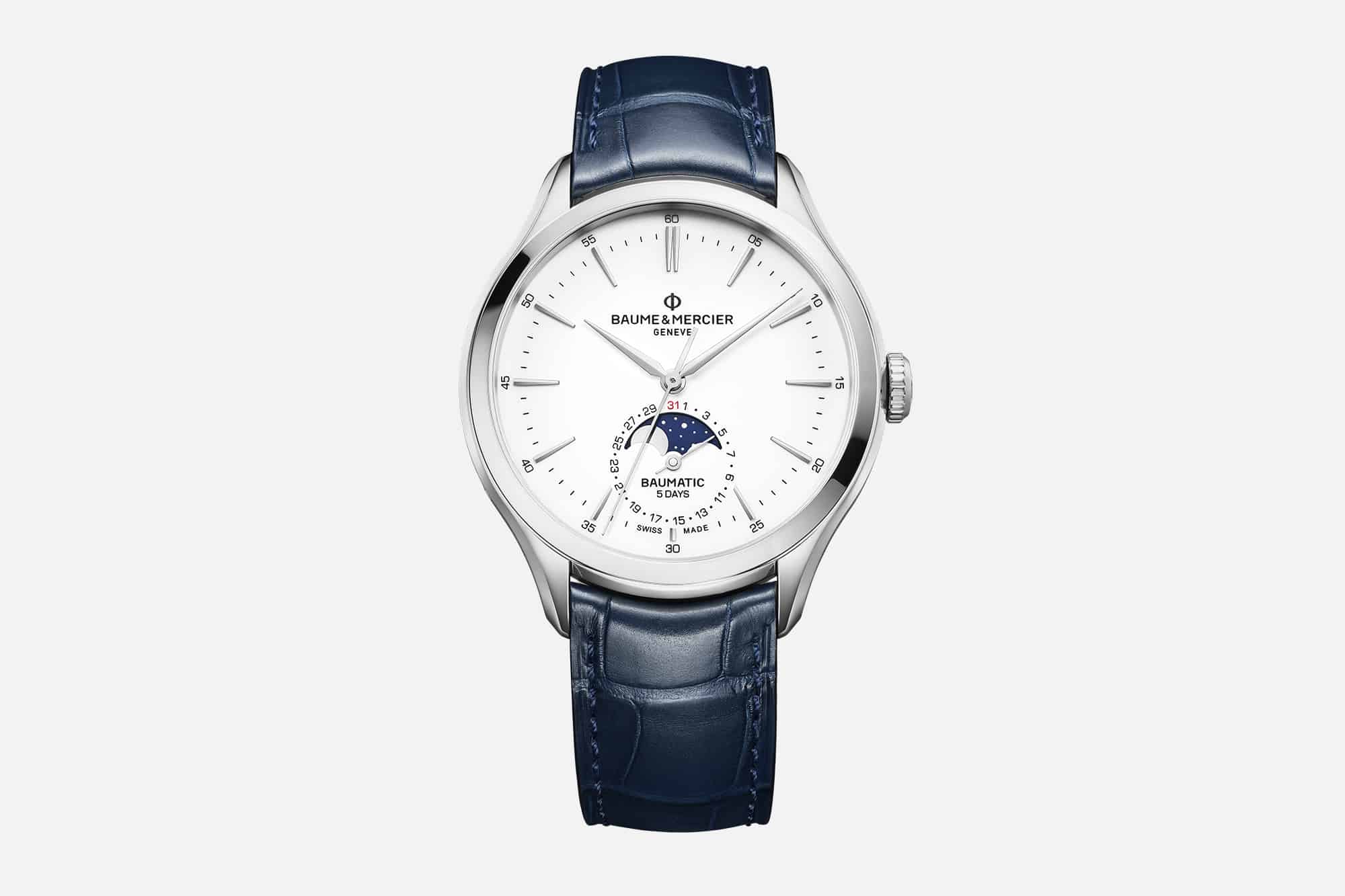 Baume & Mercier Add a Moonphase Complication to the Clifton Collection