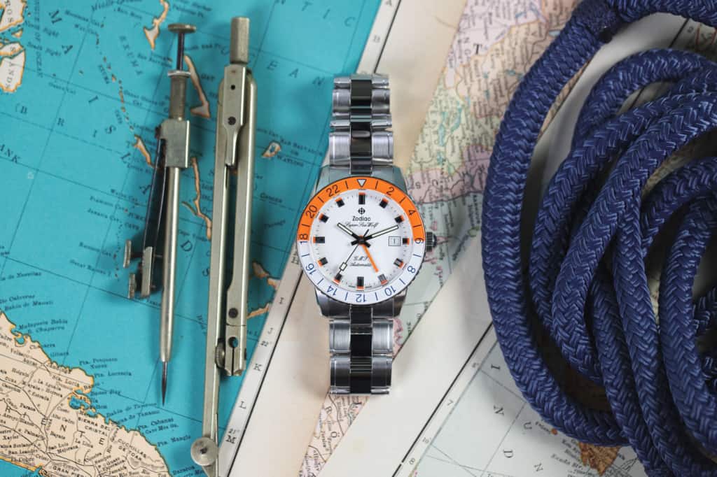 Introducing the Zodiac Super Sea Wolf GMT “Sherbet” – Available Now at Windup Watch Shop