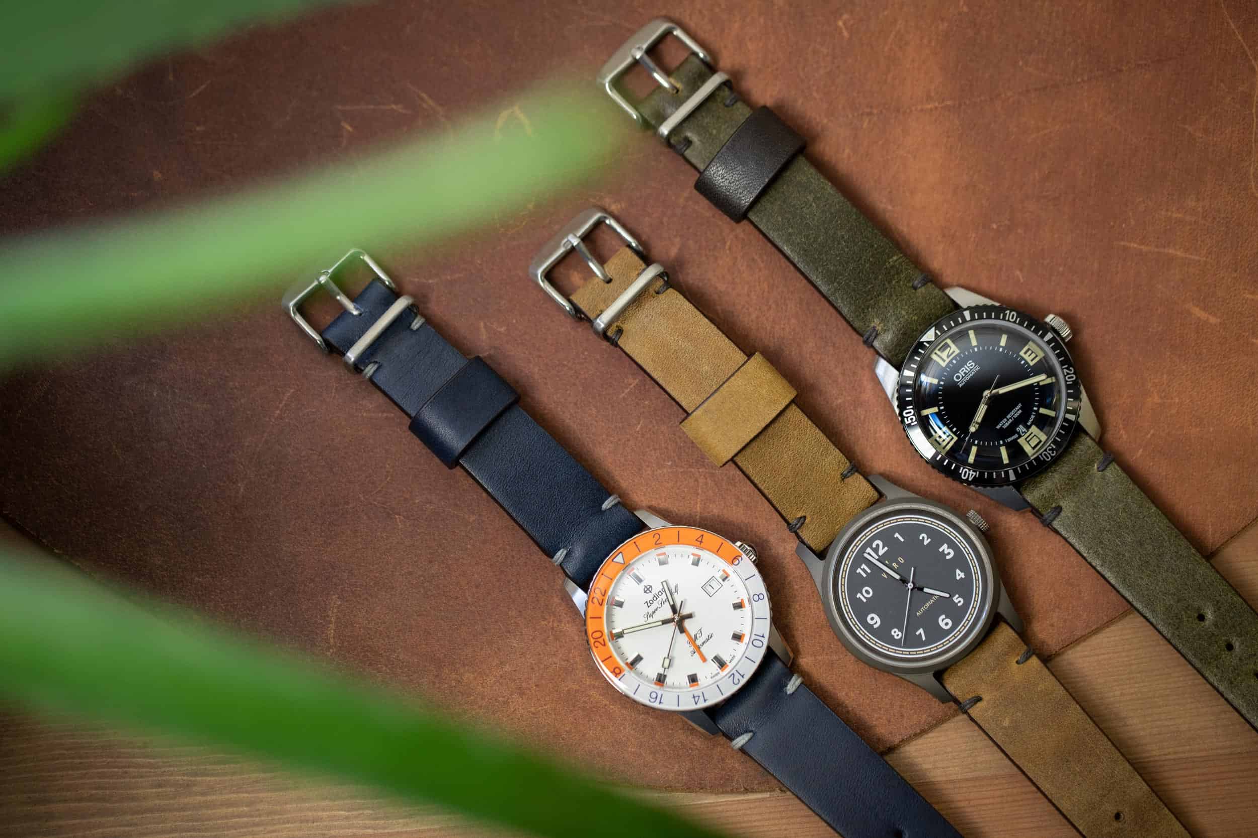 Announcing 3 New Colors of the American-made Model 2 Premium Strap – Now Available at the Windup Watch Shop