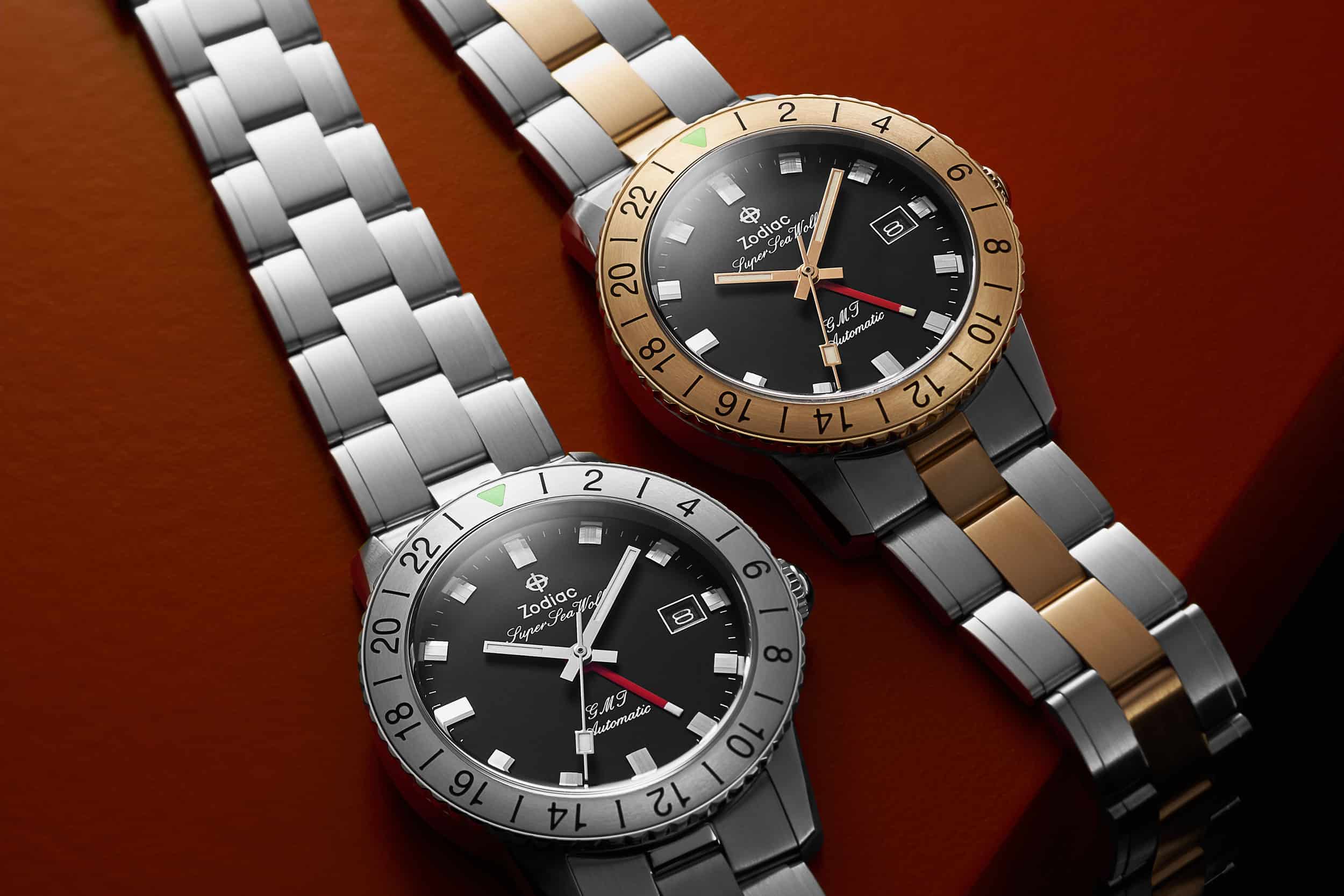 Introducing the Zodiac Super Sea Wolf GMT Open Editions – Now Available at the Windup Watch Shop