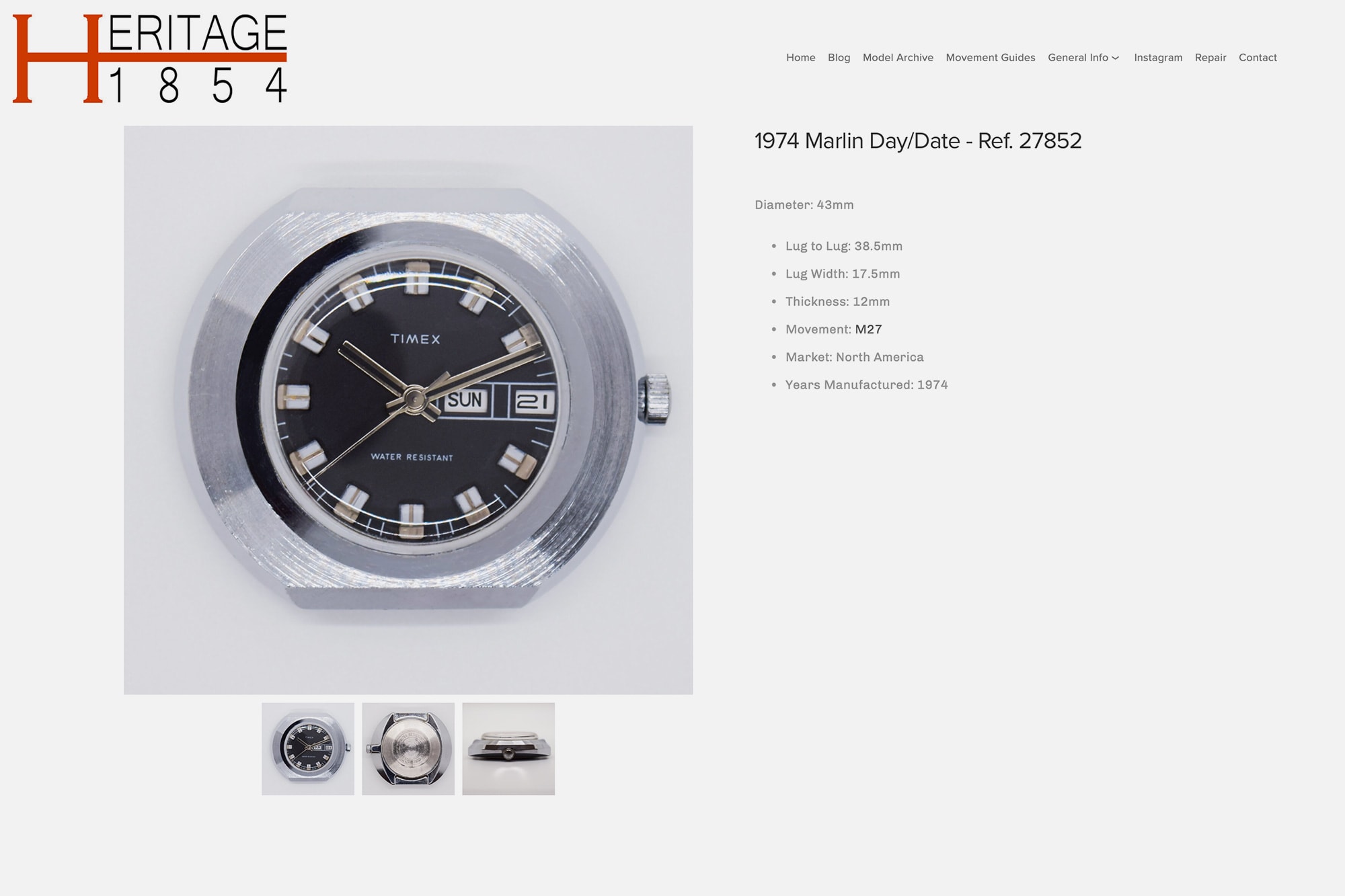 Introducing Heritage 1854, a Comprehensive Vintage Timex Resource