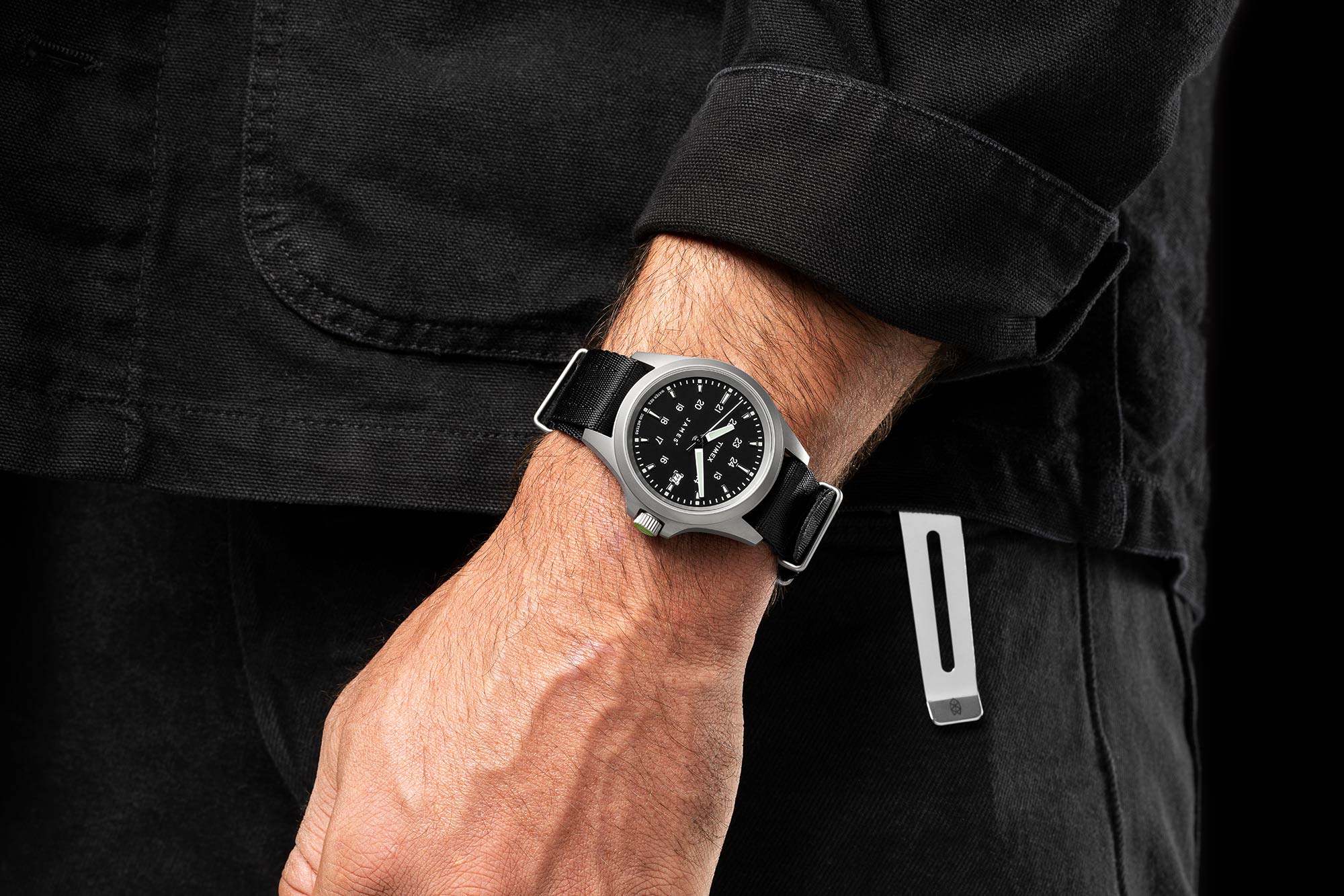 Introducing the James Brand x Timex Expedition North Titanium