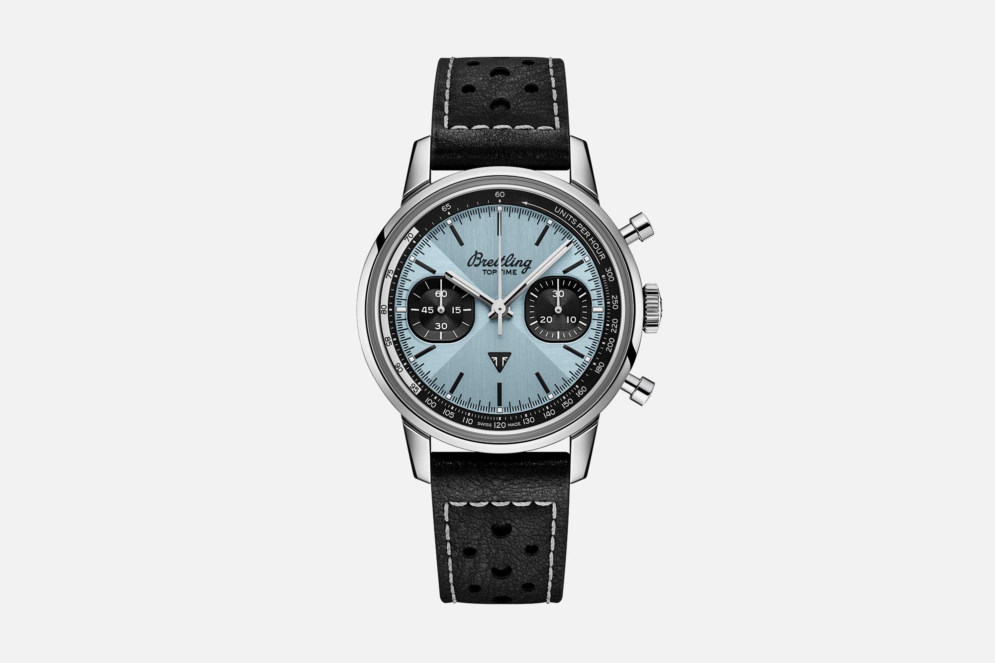 Breitling Releases a New Ice Blue Top Time in Collaboration with Triumph