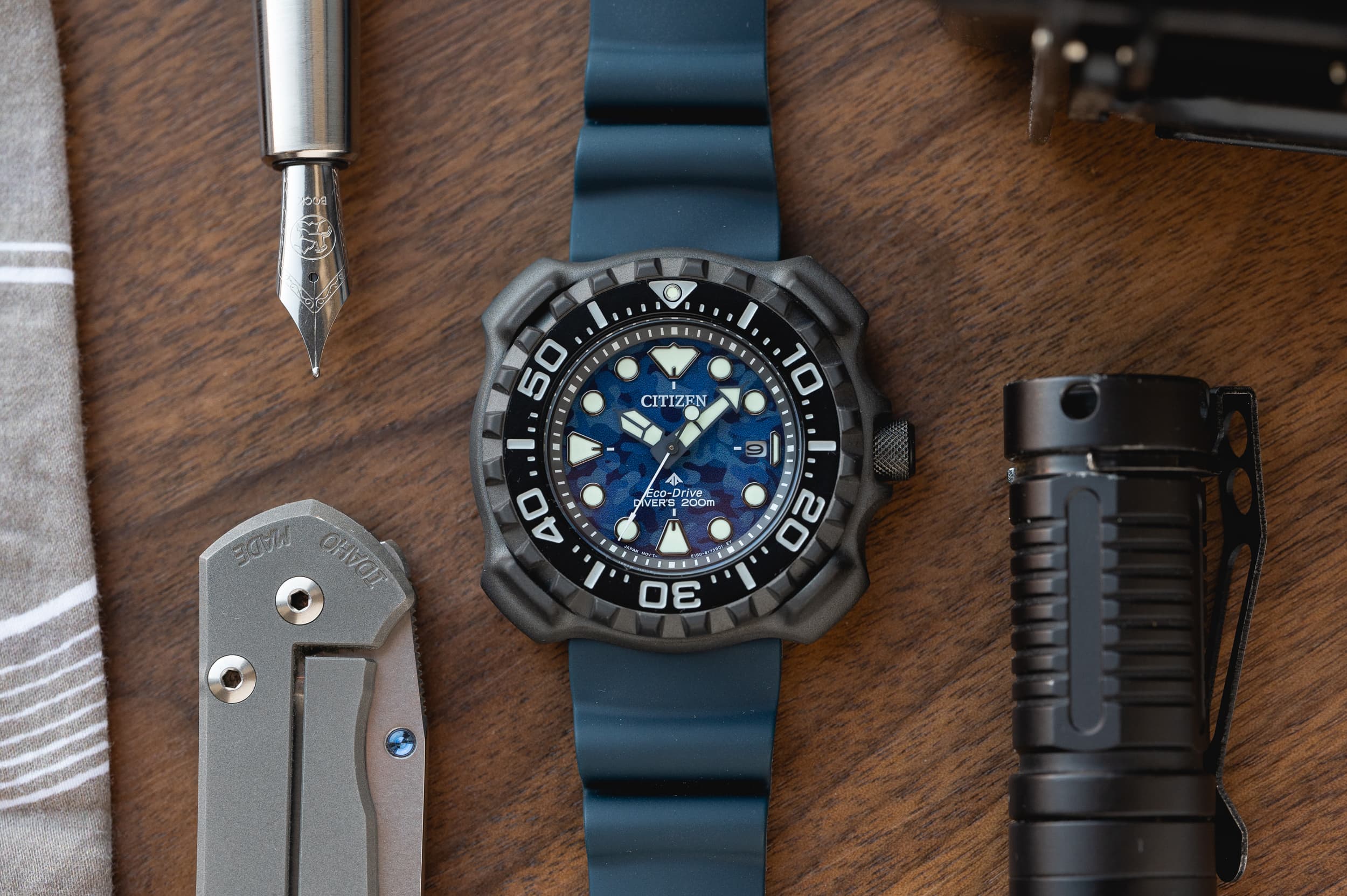 The Yet Assertive Wound Diver Review: Citizen Promaster & Approachable Worn BN0227-09L -