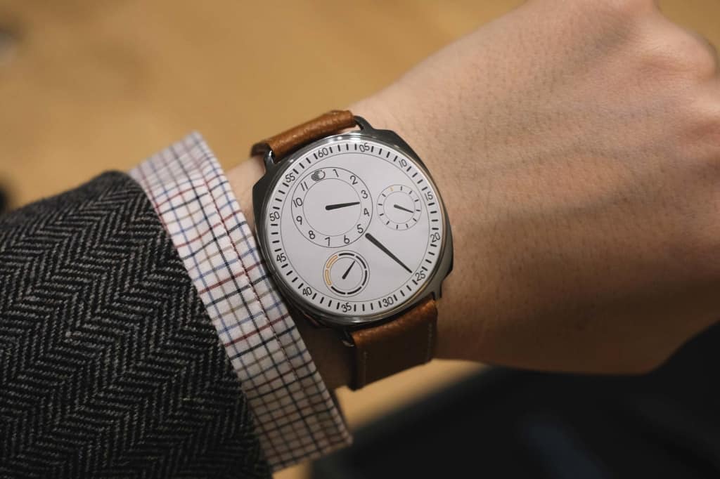 Ressence Type 1 Sq on the wrist