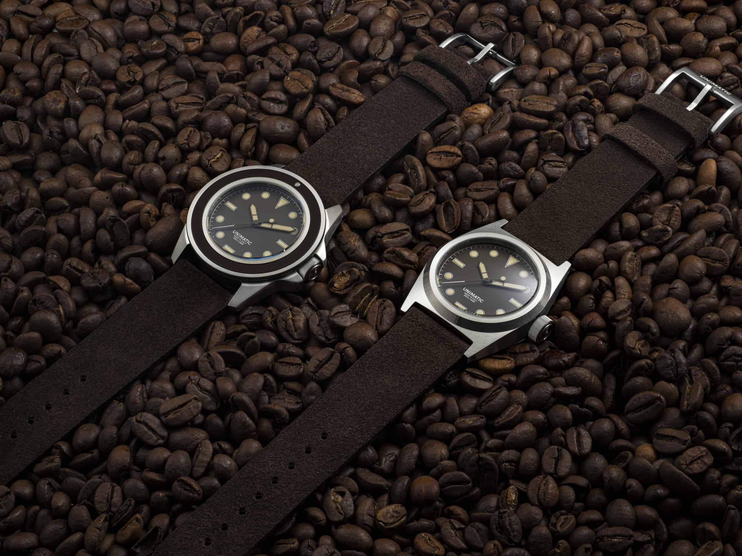 Freshly Brewed: Unimatic Debuts A Pair Of Brown Dials Inspired By Italian Coffee