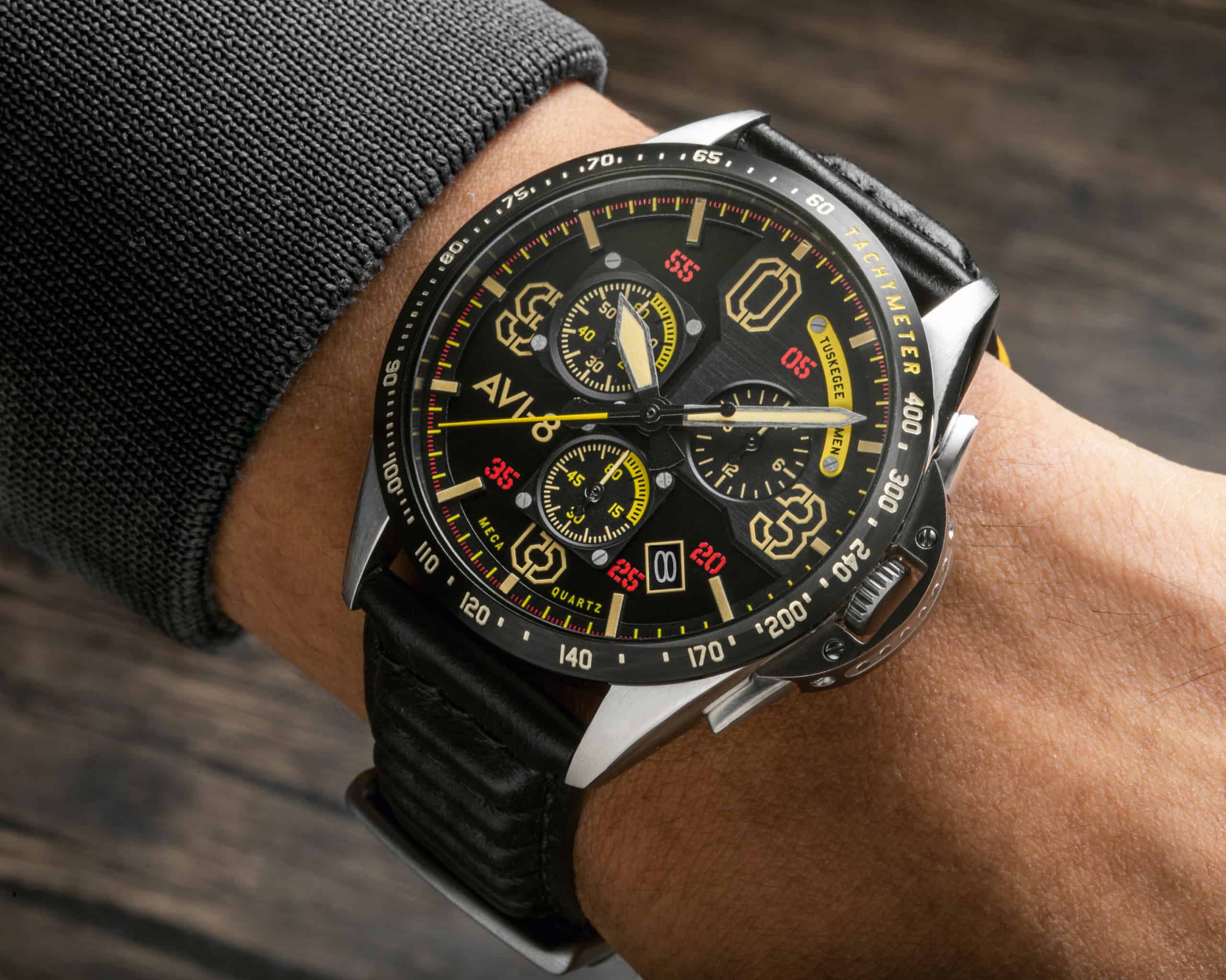 AVI-8 Honors The Tuskegee Airmen With A Limited Edition P-51 Mustang Chronograph