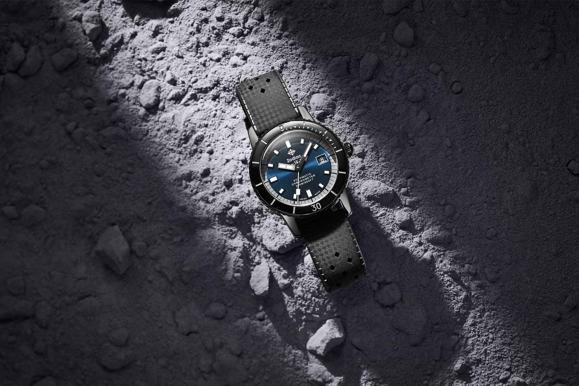Zodiac Adds a New Ceramic Super Sea Wolf to the Collection, Giving the Classic Diver a Sleek New Look