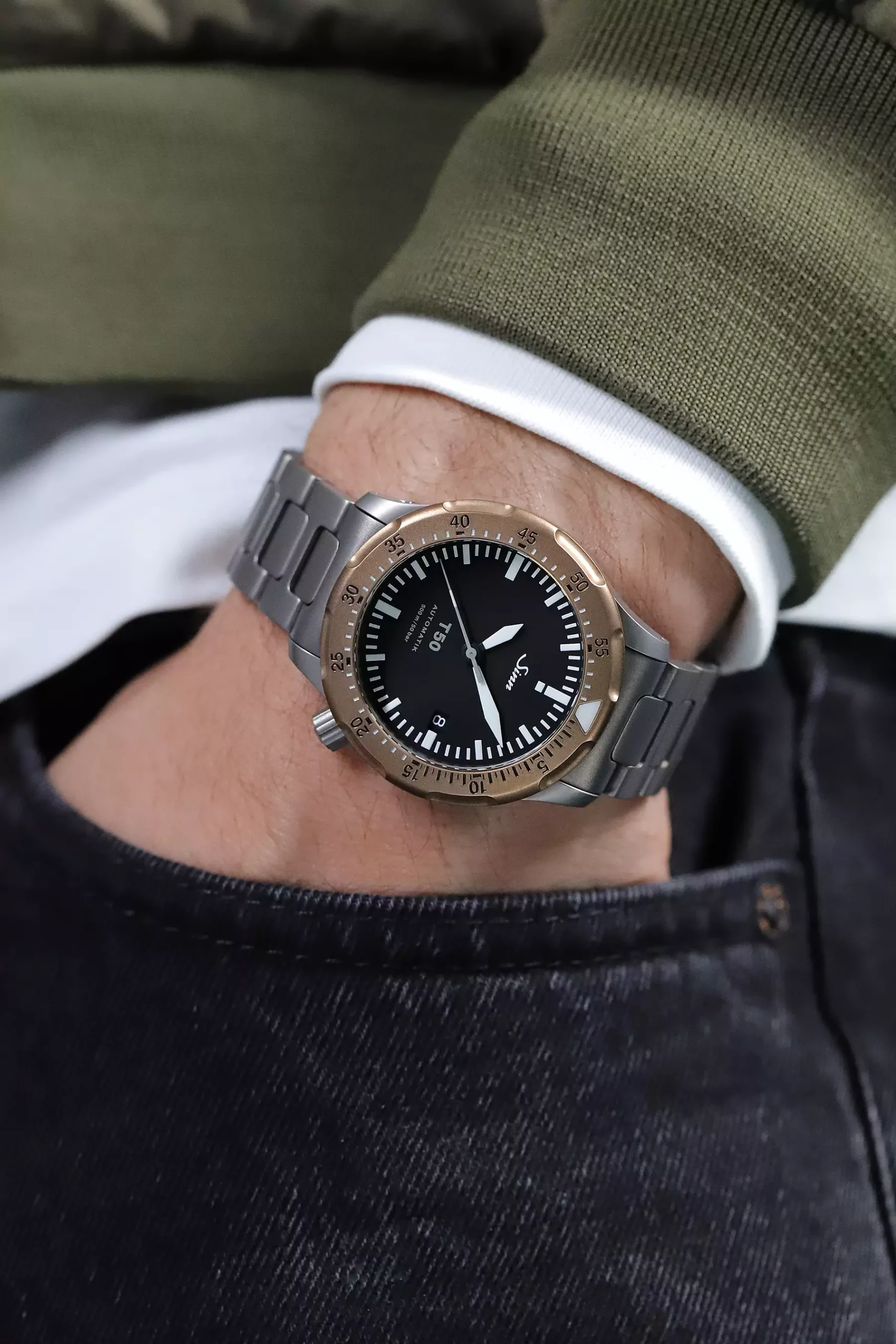 Sinn Goes Full Titanium and Bronze with New T50 Dive Watch