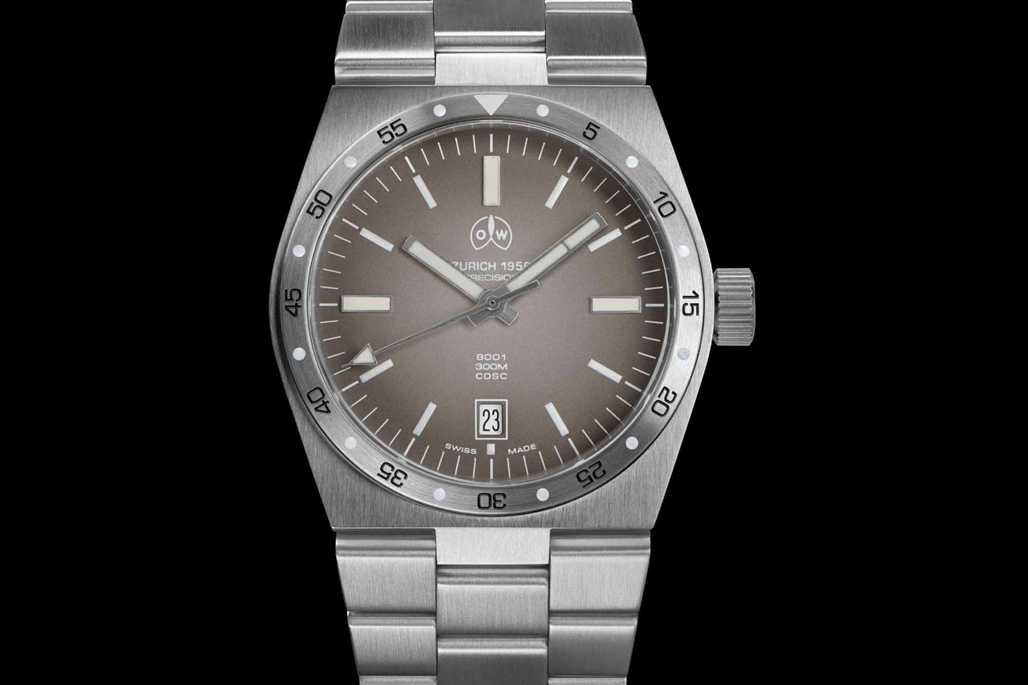 Ollech & Wajs Introduces the 8001, an Integrated Bracelet Sports Watch Based on a 1970s Chronograph