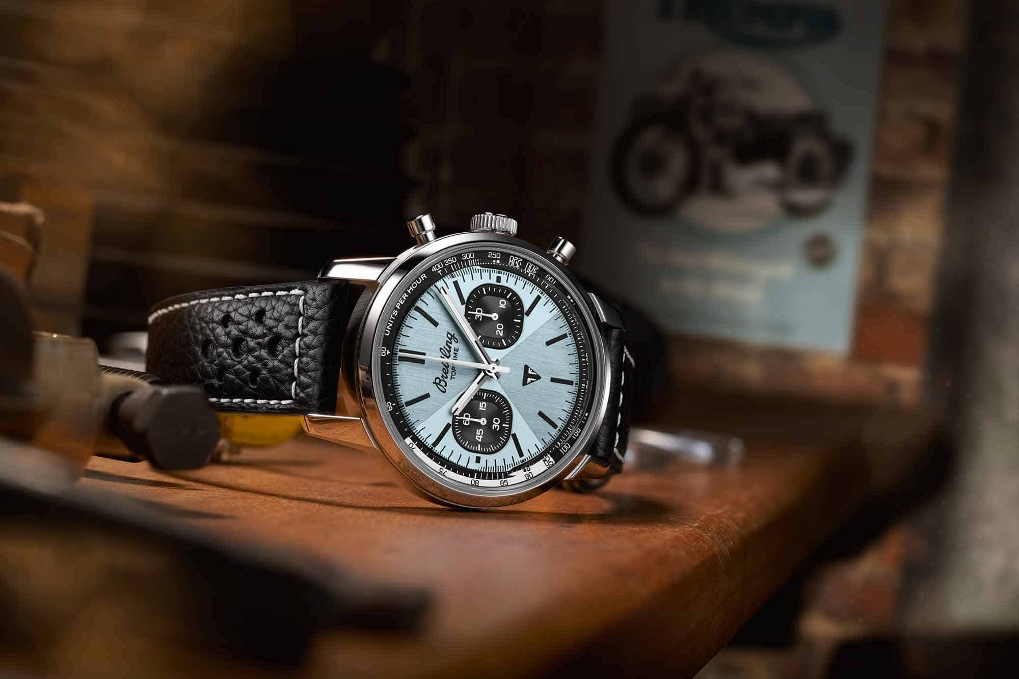 Breitling Launches a Pair of Motorcycle Themed Collaborations in their Permanent Collection