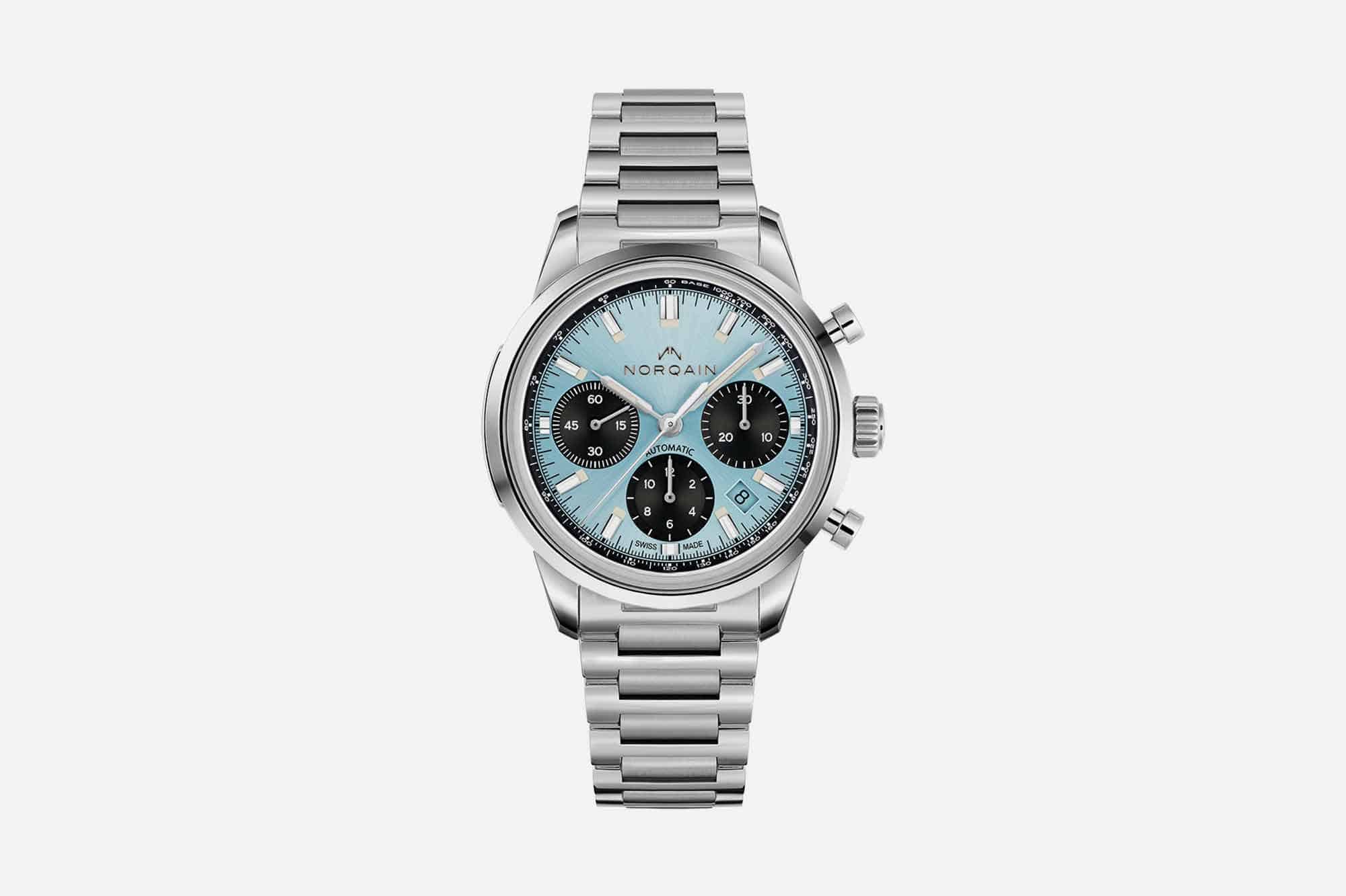 Norqain Adds a Limited Edition Freedom 60 Chrono in Ice Blue to their Lineup