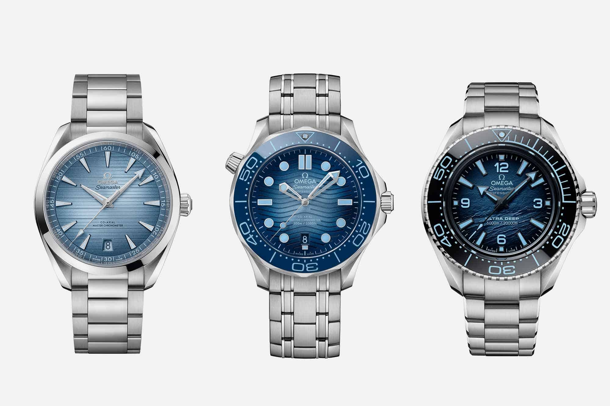 Omega Celebrates 75 Years of the Seamaster with the New “Summer Blue” Collection