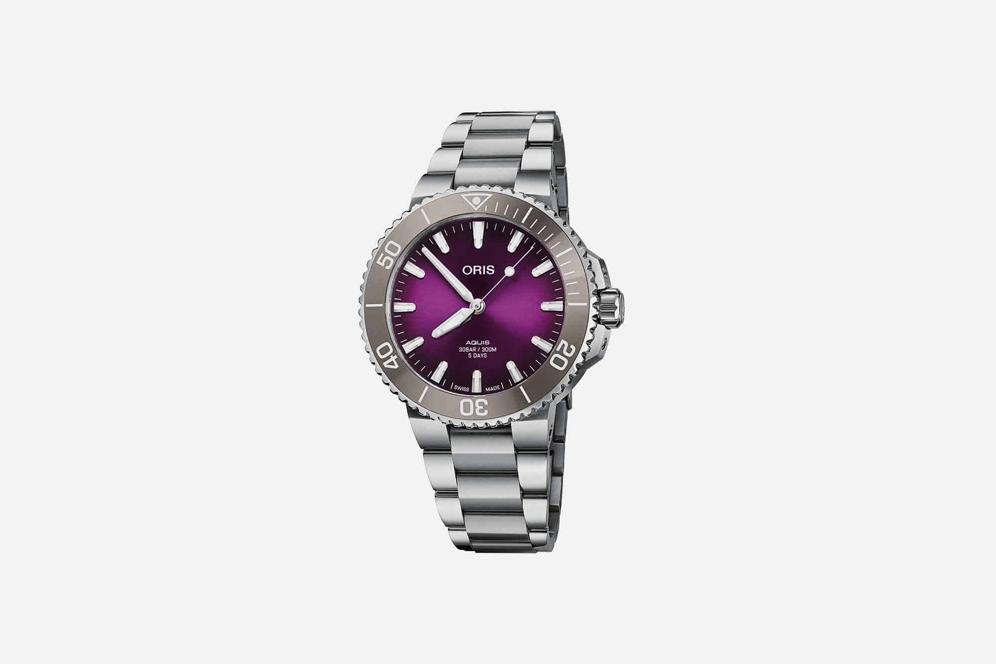 Oris Celebrates their Anniversary with the Latest Hölstein Edition Release: An Aquis with a Bold Purple Dial