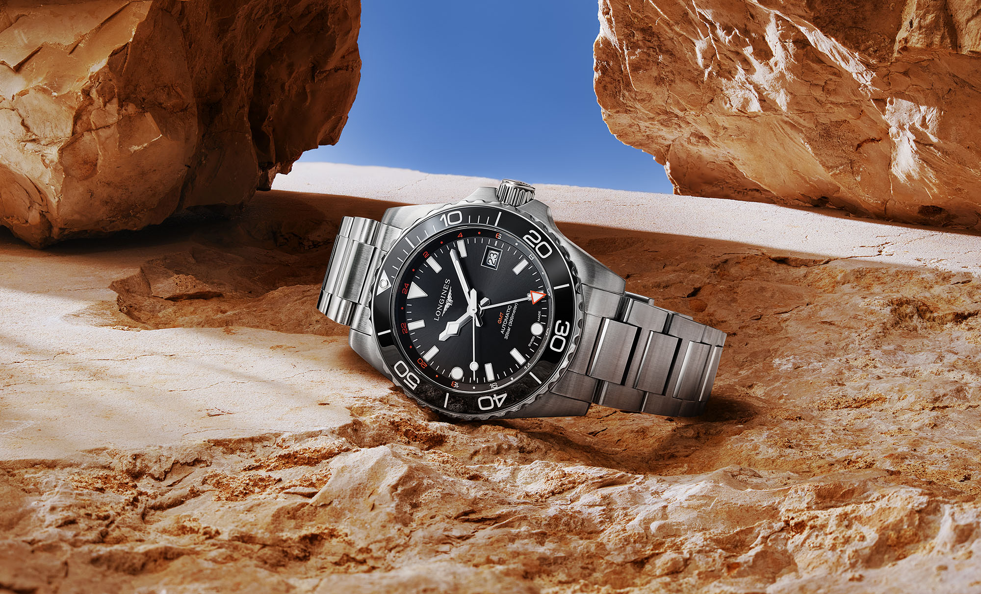 Longines Redesigns HydroConquest With New GMT Collection Worn