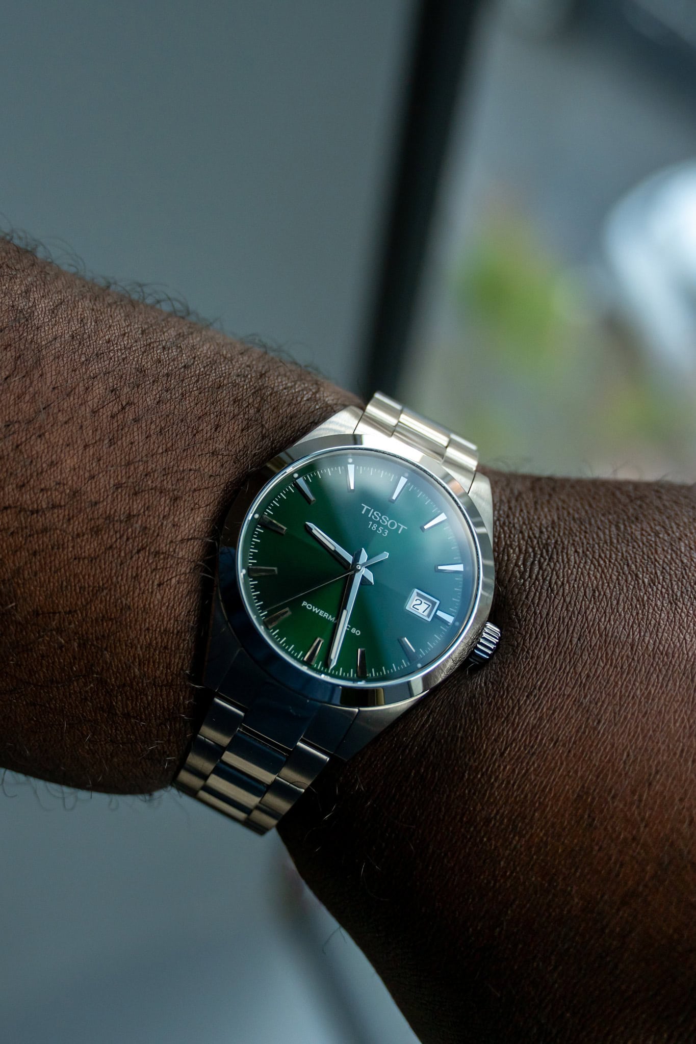 The green Dial Tissot Gentleman 38mm