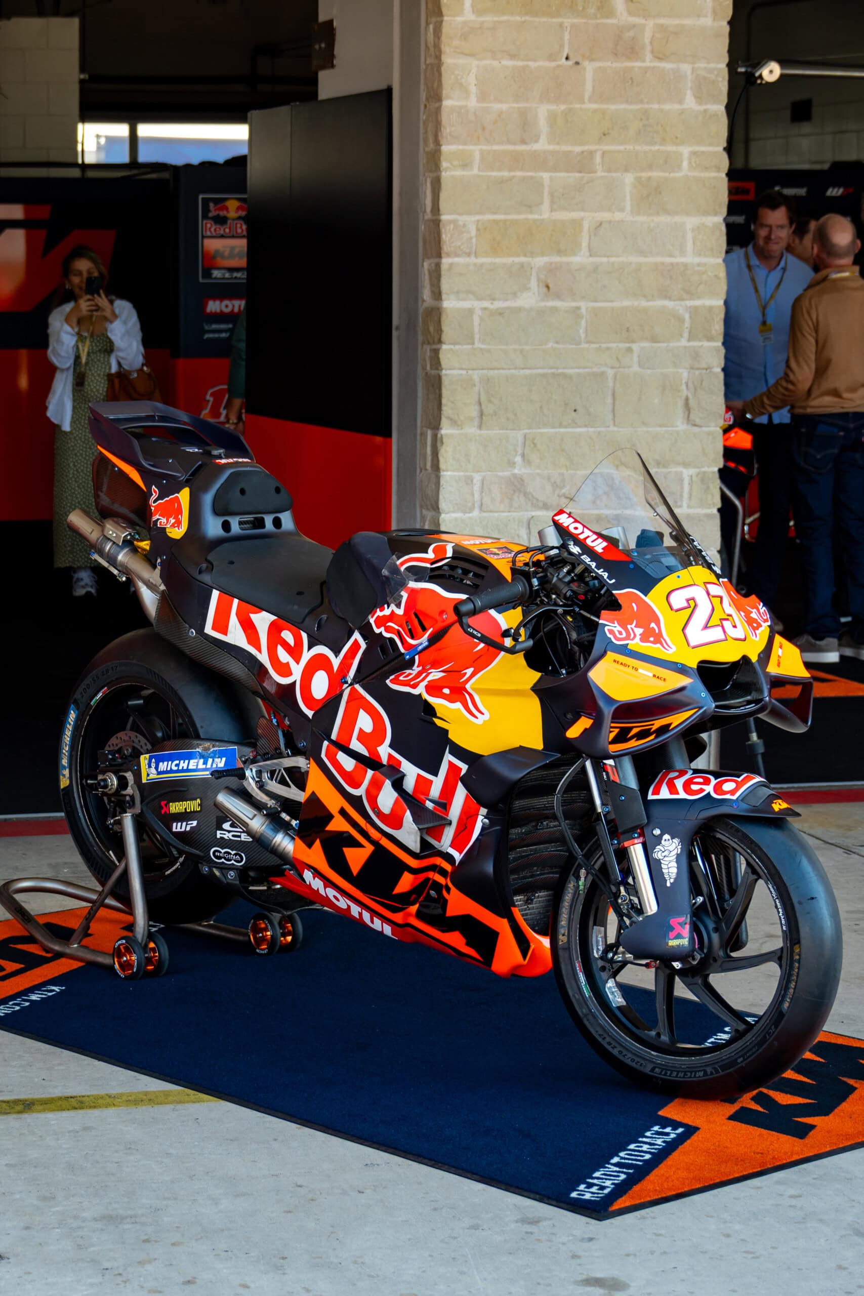 The #23 motorcycle of Tissot sponsored rider Enea Bastianini